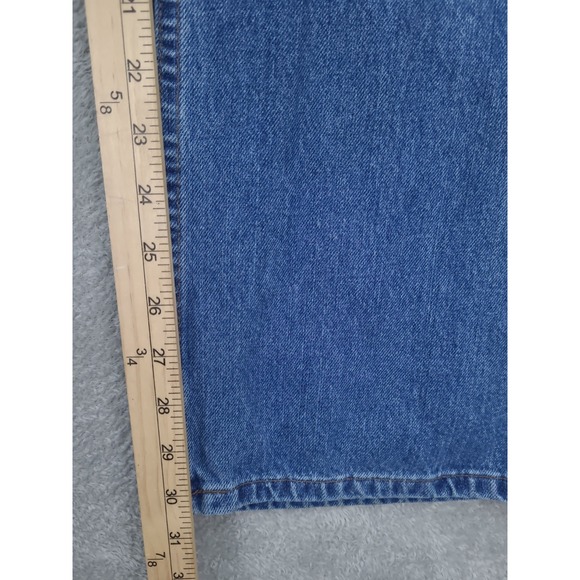 Harley Davidson Womens‎ Bootcut Blue Jeans Size 16 High Rise 35X30.5 Y2K - Picture 15 of 16